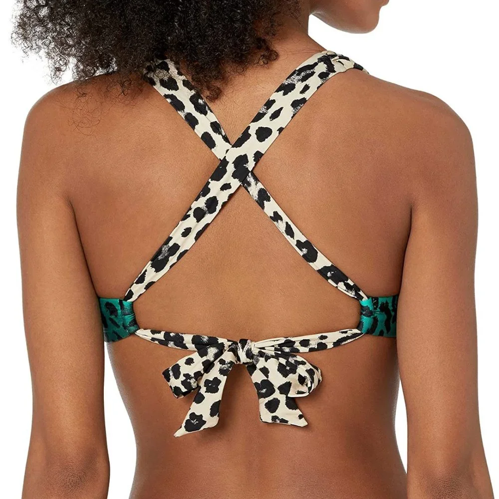La Blanca Women's Standard Twist Front Crossback Swimsuit Top Size XSD - Picture 2 of 7